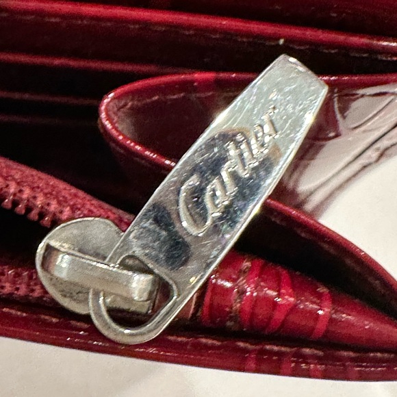 Cartier Happy Birthday Patent Leather Envelope Long wallet - Picture 10 of 16